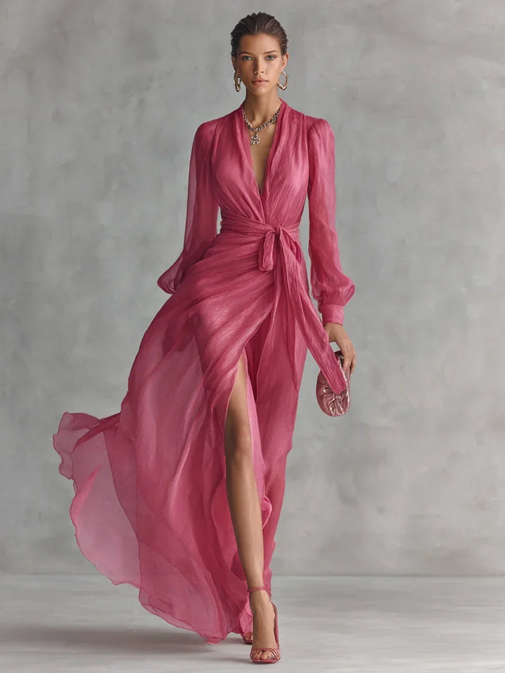 Rosalie | Elegant Wrap Maxi Dress