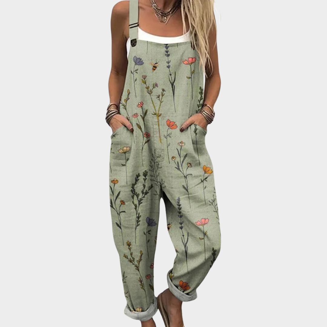 Olive | Meadow Bloom Jumpsuit