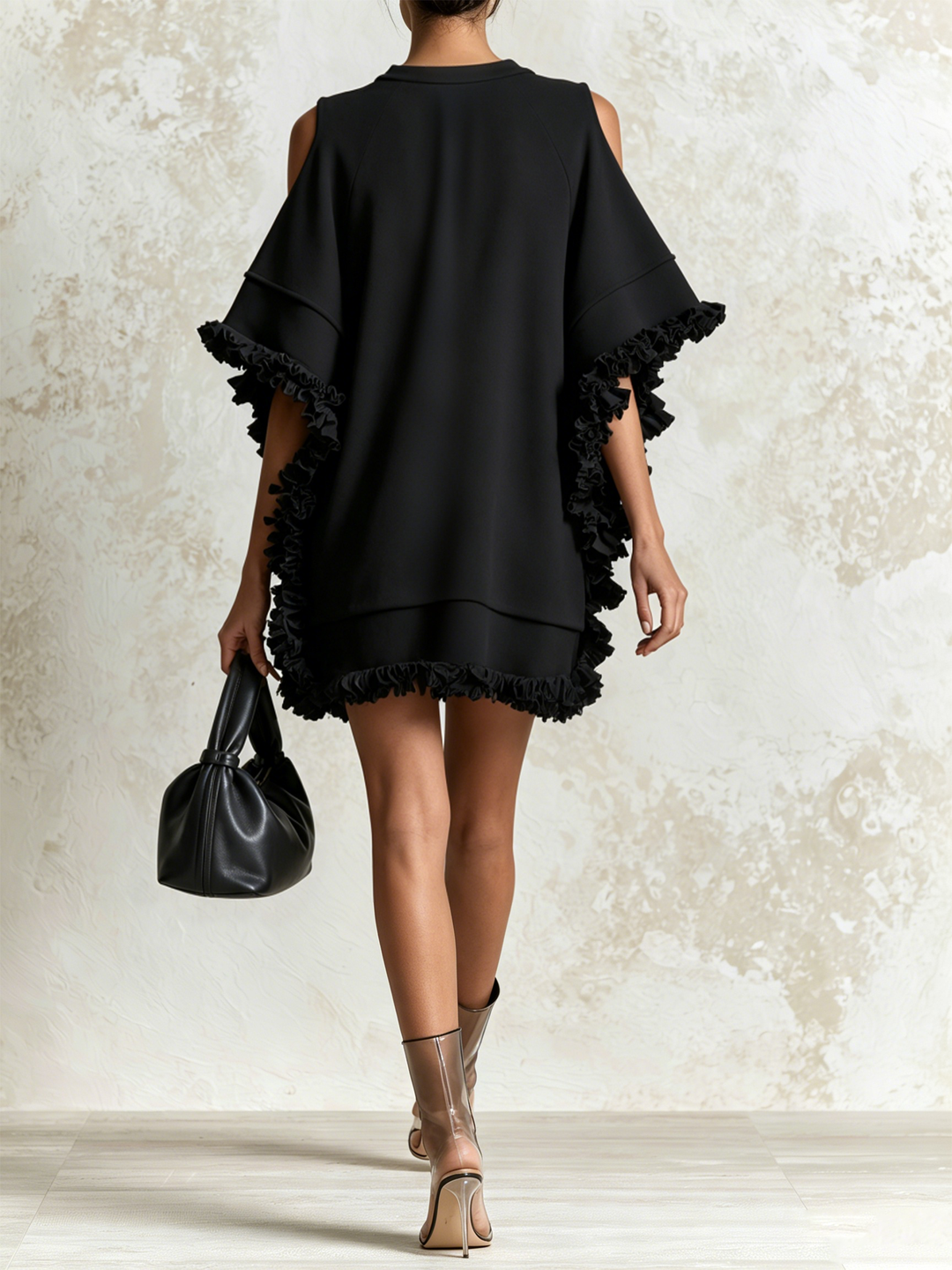 Elodie | Ruffle Detail Mini Dress