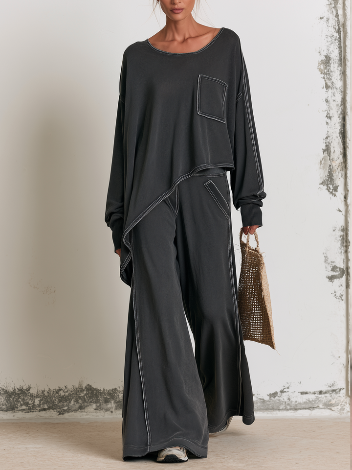 Harlow | Contrast Stitch Co-Ord Set