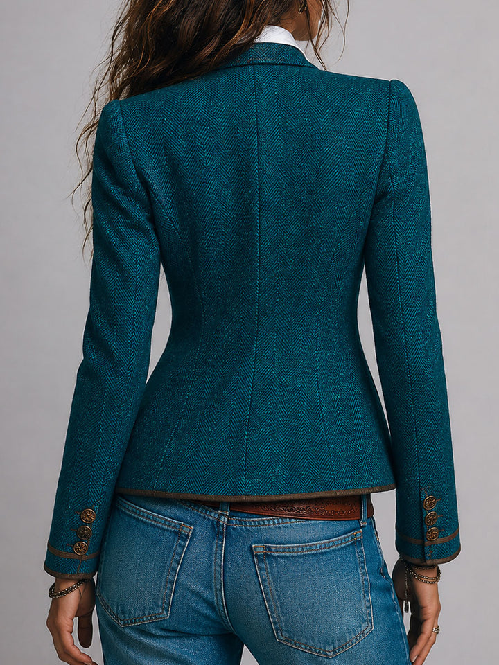 Beatrice | Heritage Herringbone Blazer