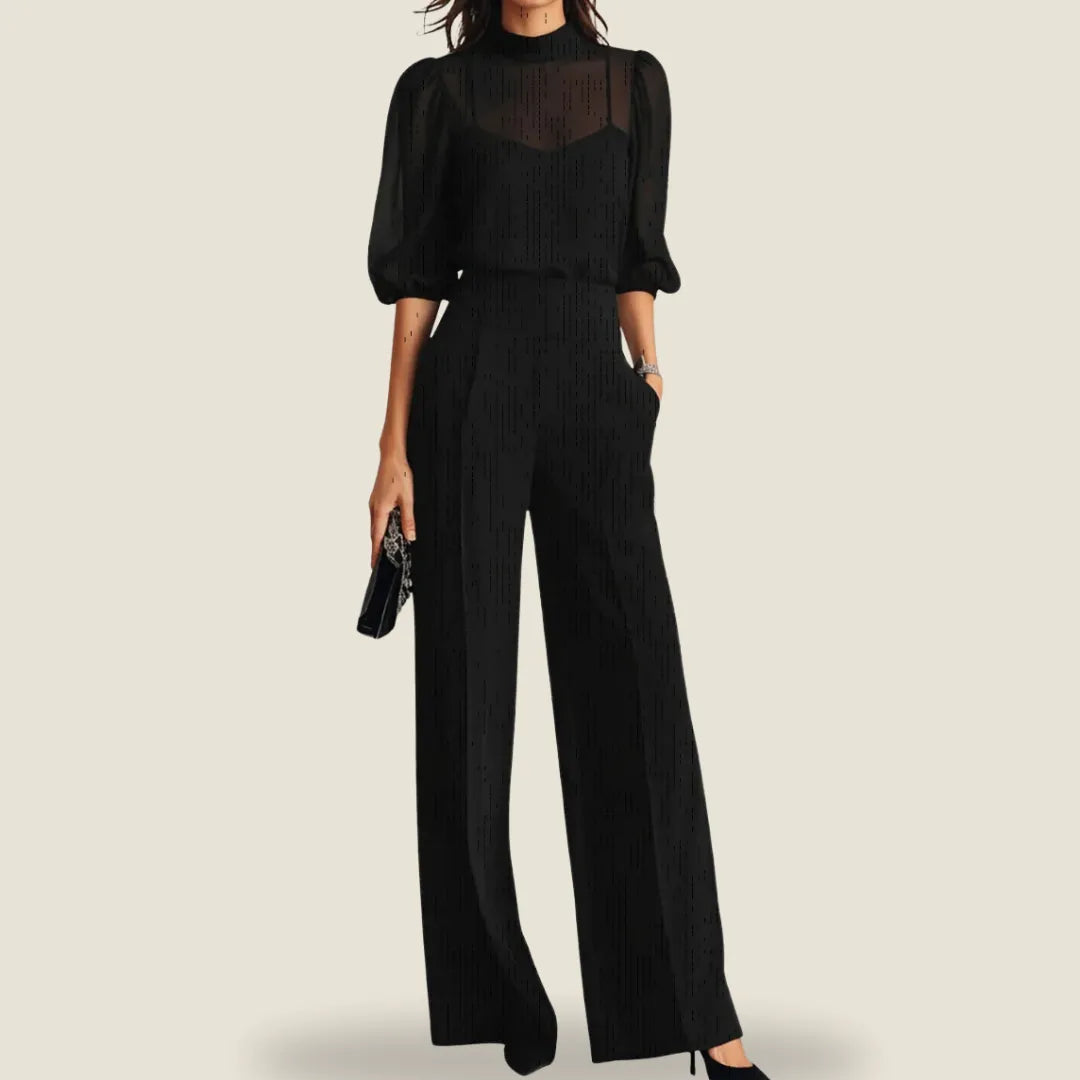 Elodie | Top and Wide-leg Trousers Three-piece Set
