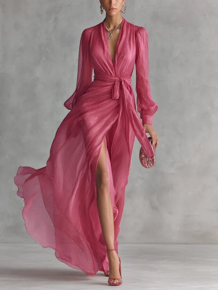 Rosalie | Elegant Wrap Maxi Dress