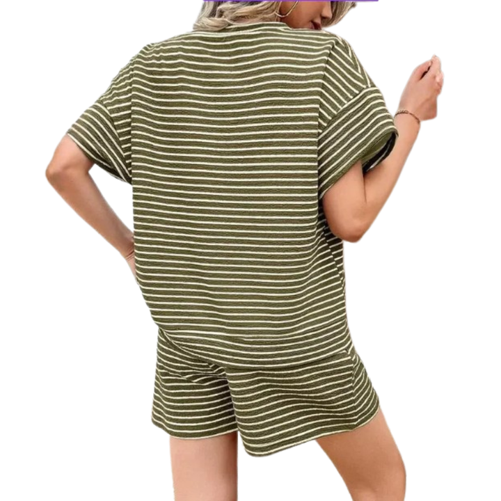 TOOTSIE™ – Striped Drawstring Lounge Set