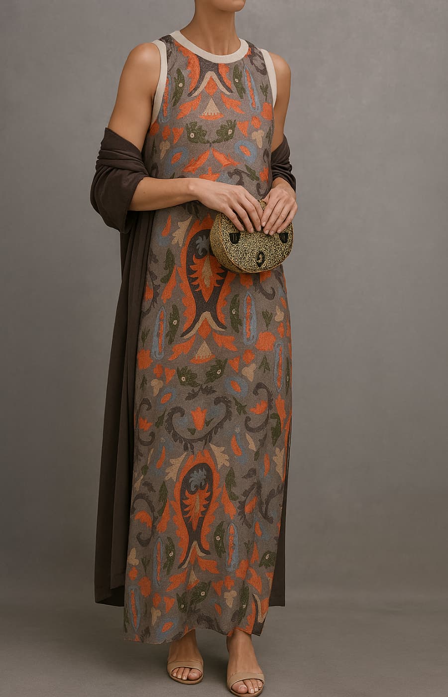 Penelope | Bohemian Print Maxi Dress
