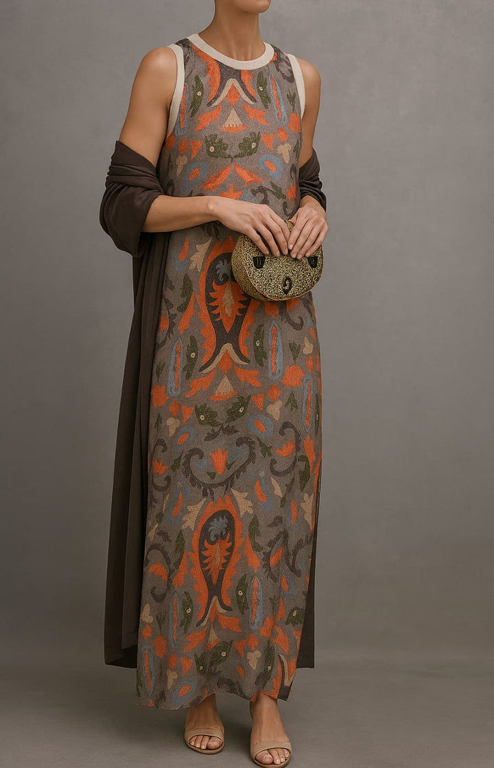 Penelope | Bohemian Print Maxi Dress