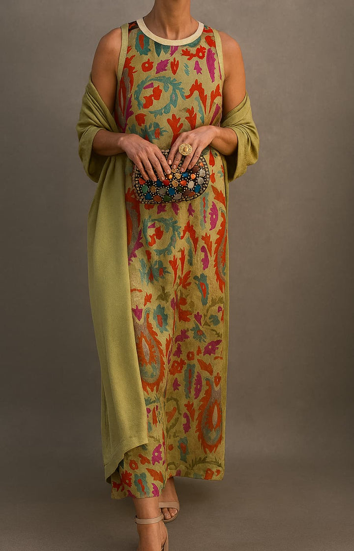 Penelope | Bohemian Print Maxi Dress