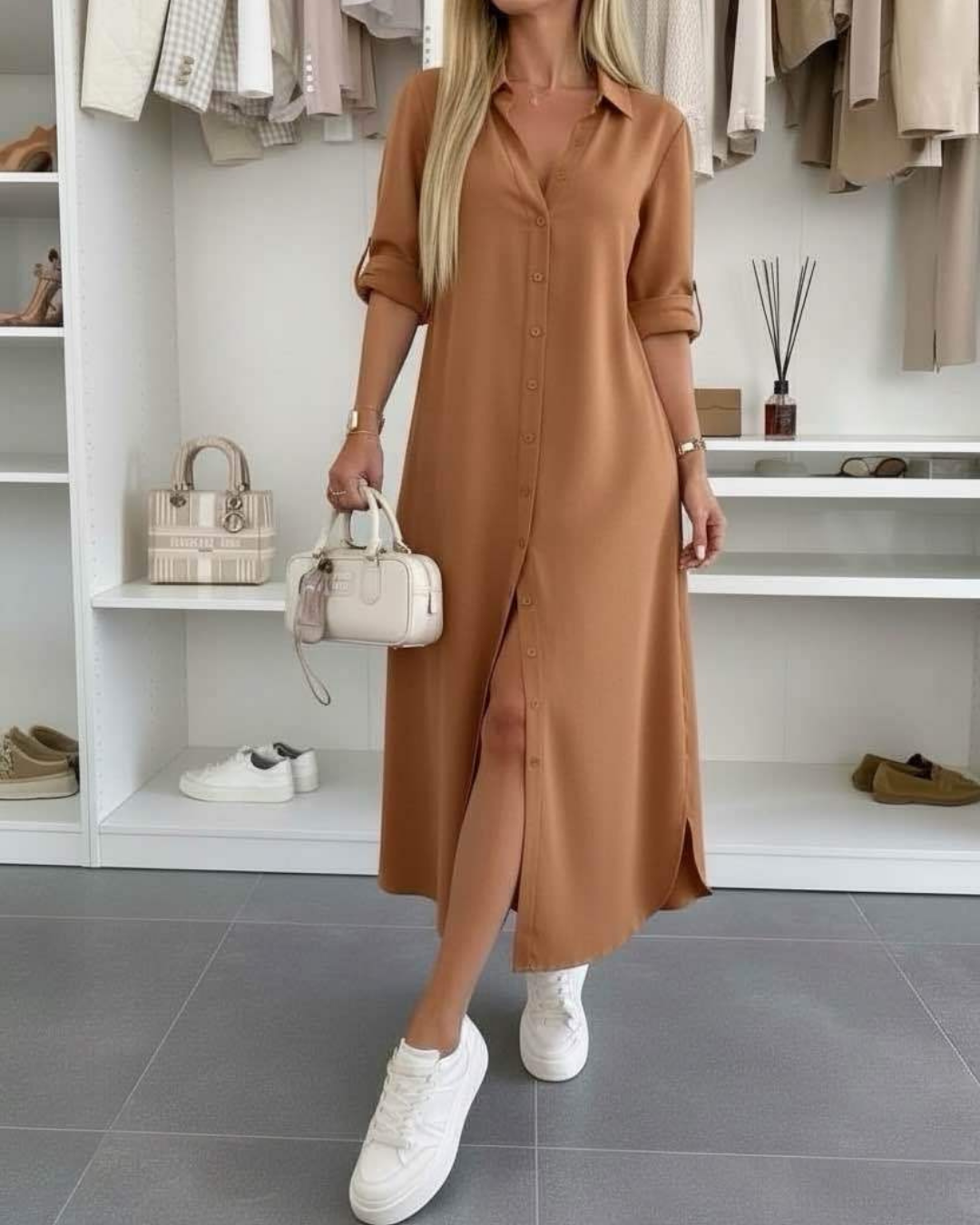 Oversized Shirt Dress