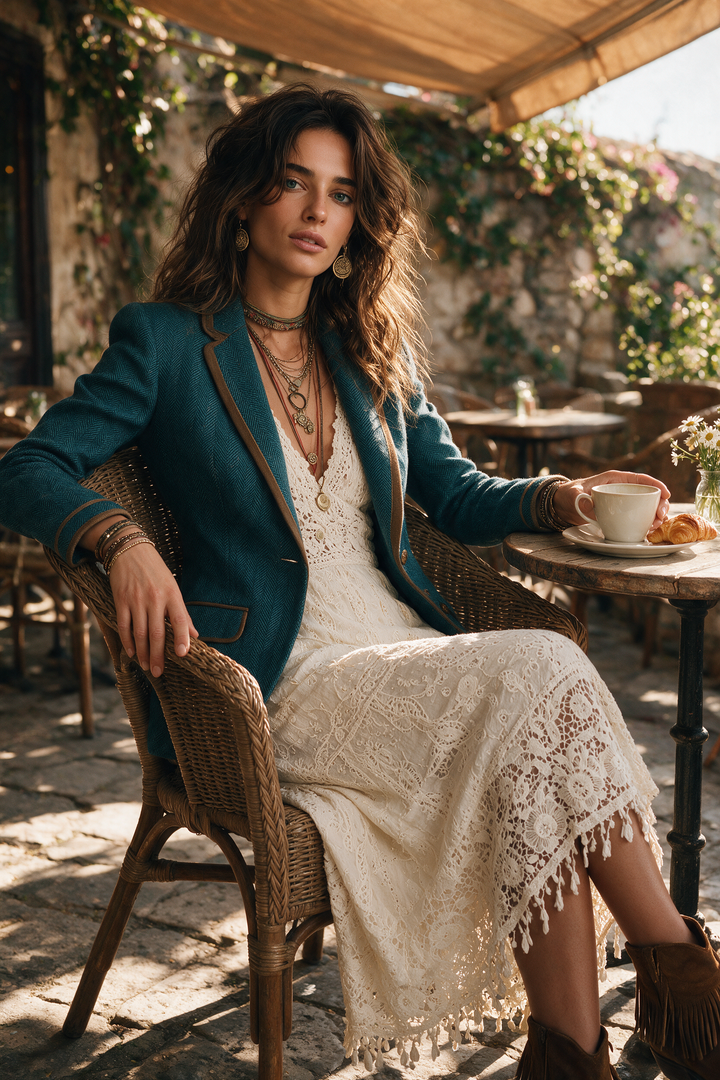 Beatrice | Heritage Herringbone Blazer