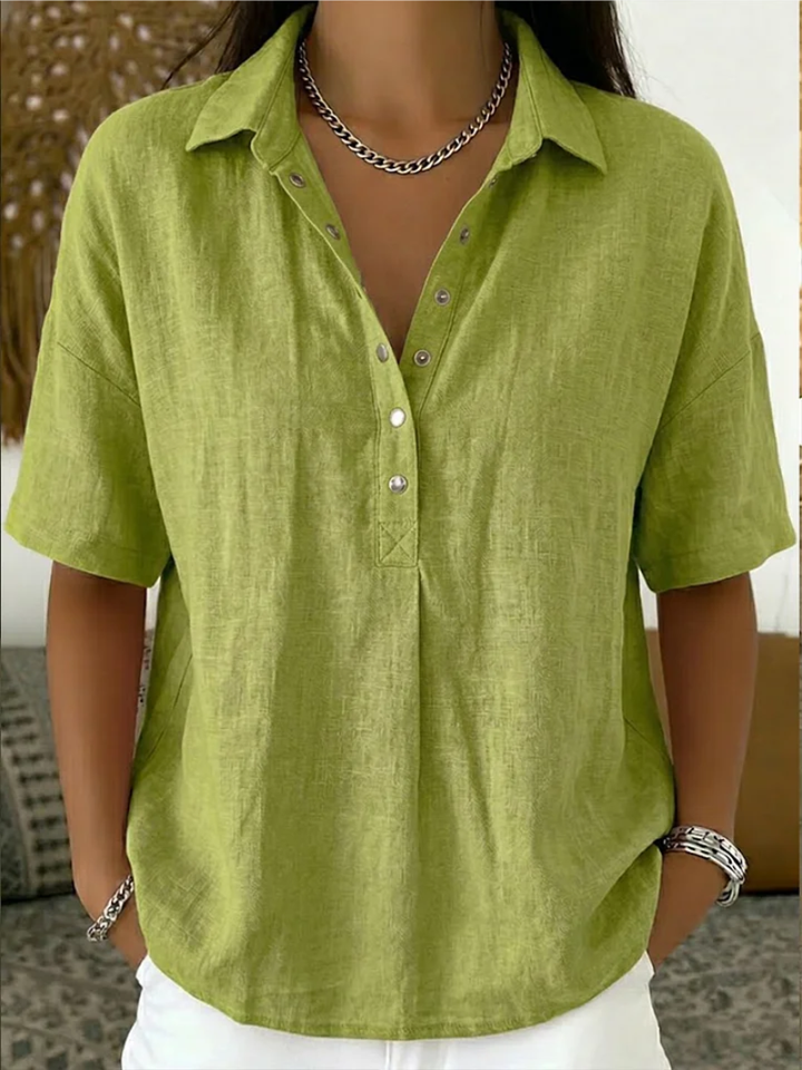 Harriet Cotton Blend Blouse | Buy 1, Get 1 FREE