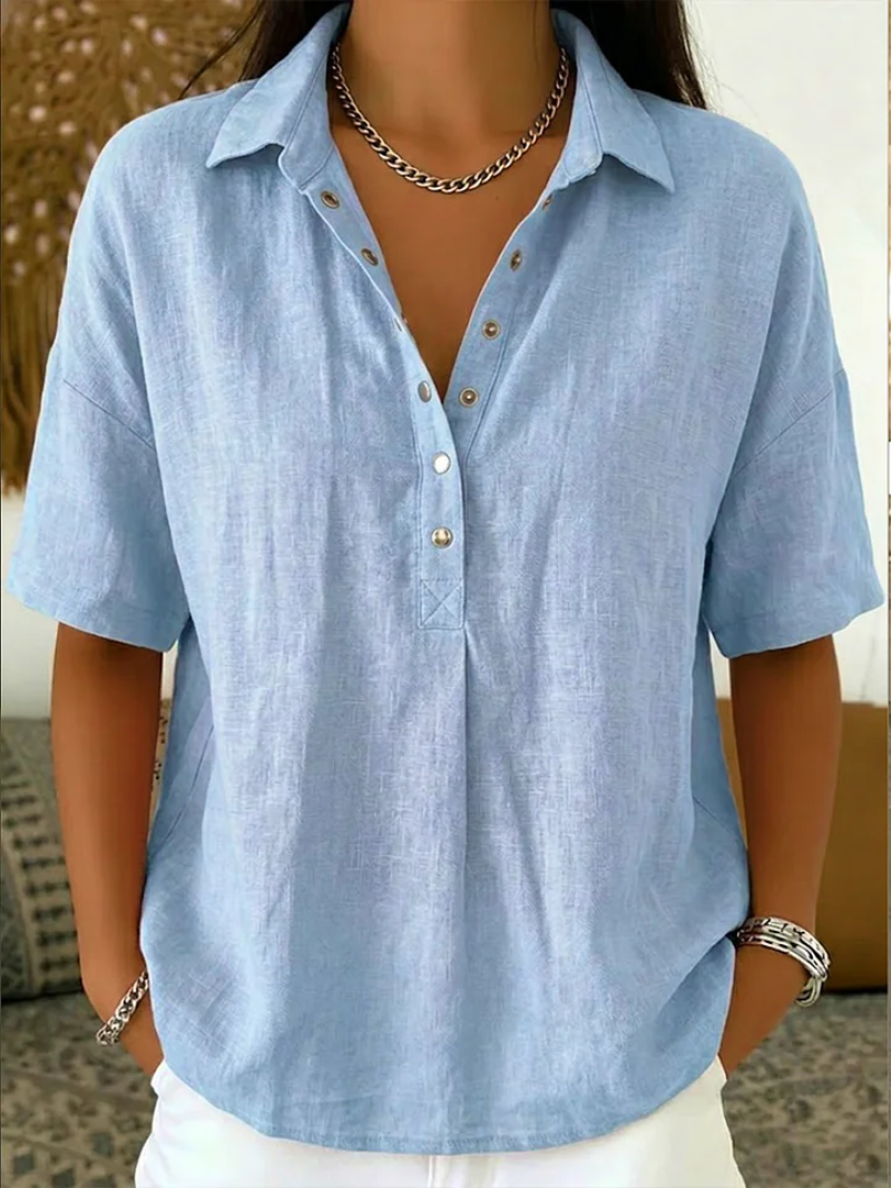 Harriet Cotton Blend Blouse | Buy 1, Get 1 FREE