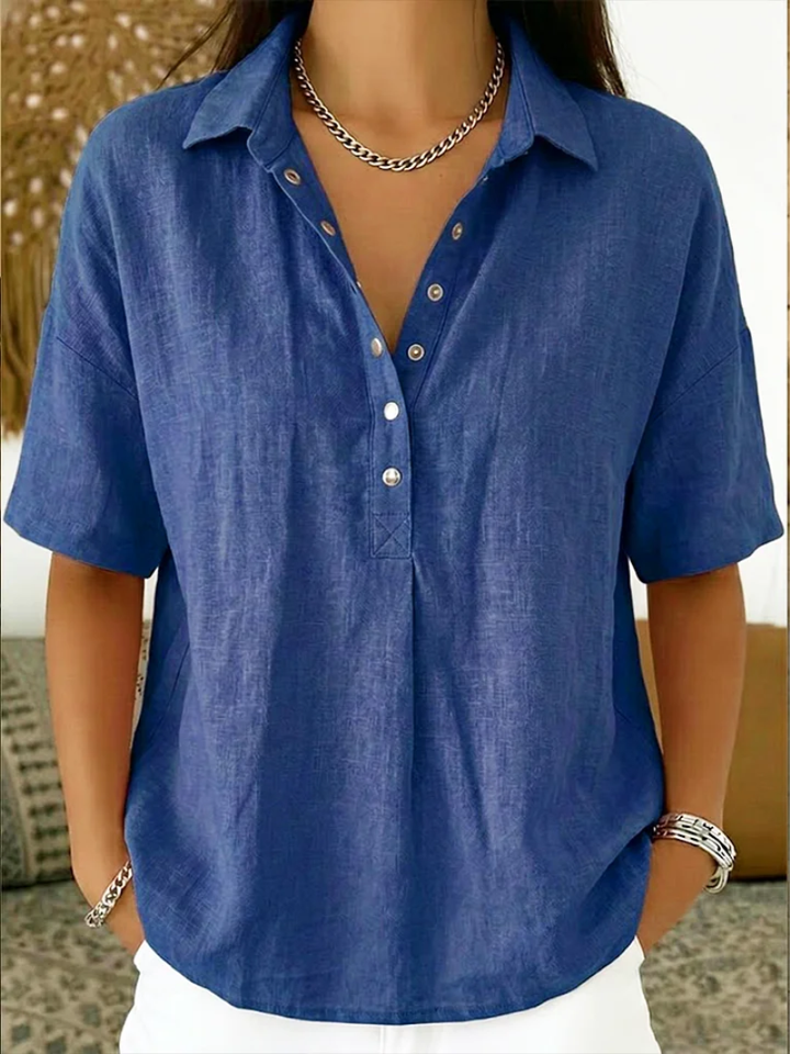 Harriet Cotton Blend Blouse | Buy 1, Get 1 FREE