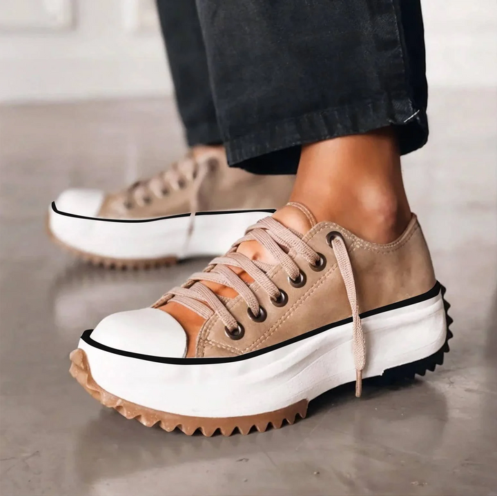 Harper | Platform Lace-Up Trainers