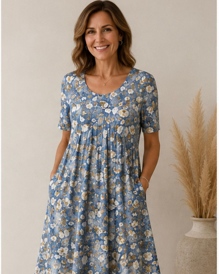 Rosie | Floral Pocket Midi Dress