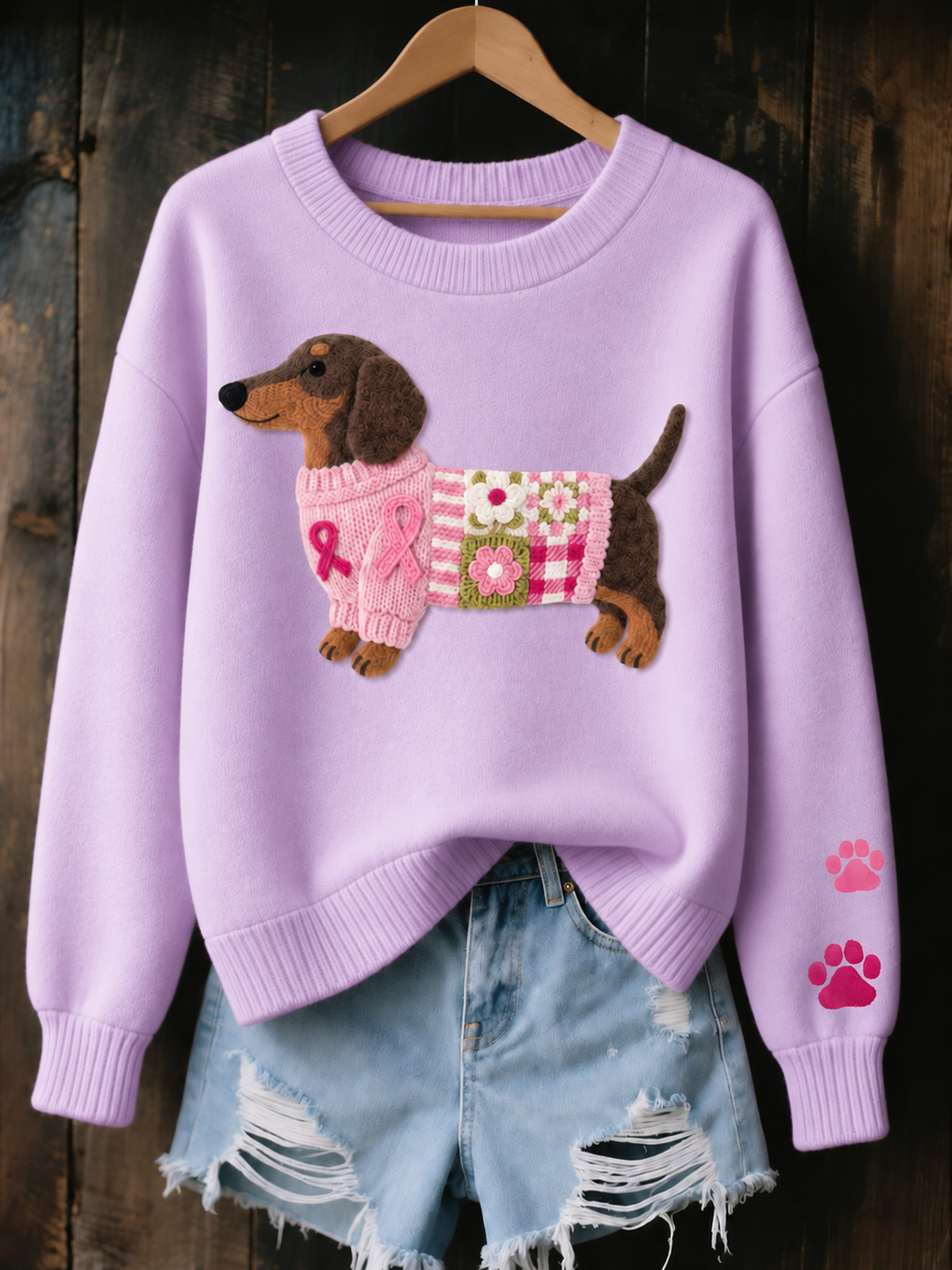 Dottie | Dachshund Print Jumper