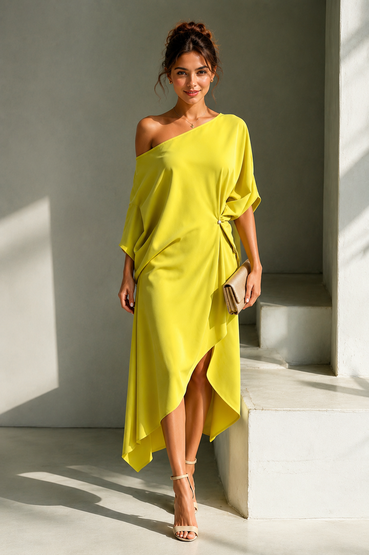 Celeste | Graceful Asymmetric Dress