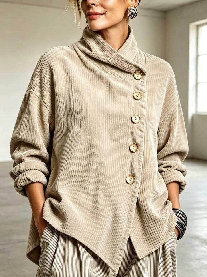 Capucine | Vintage Corduroy Button Jumper