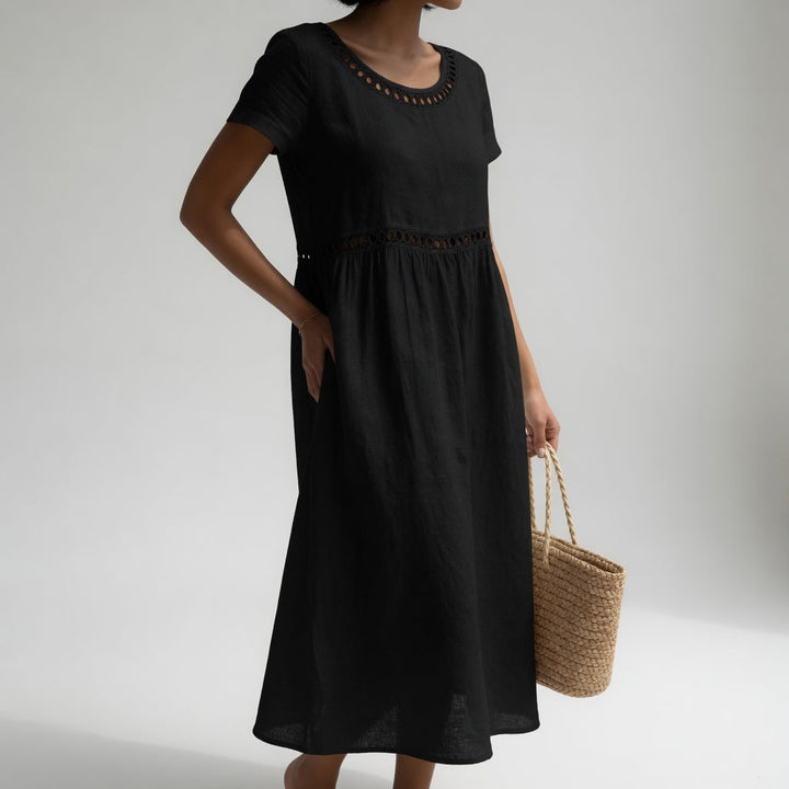 Evelyn | Broderie Midi Dress