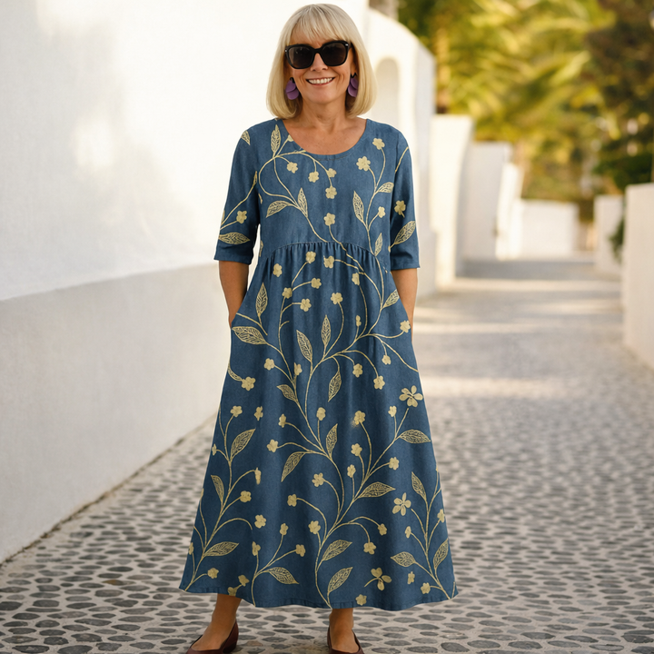 Olivia | Floral midi dress