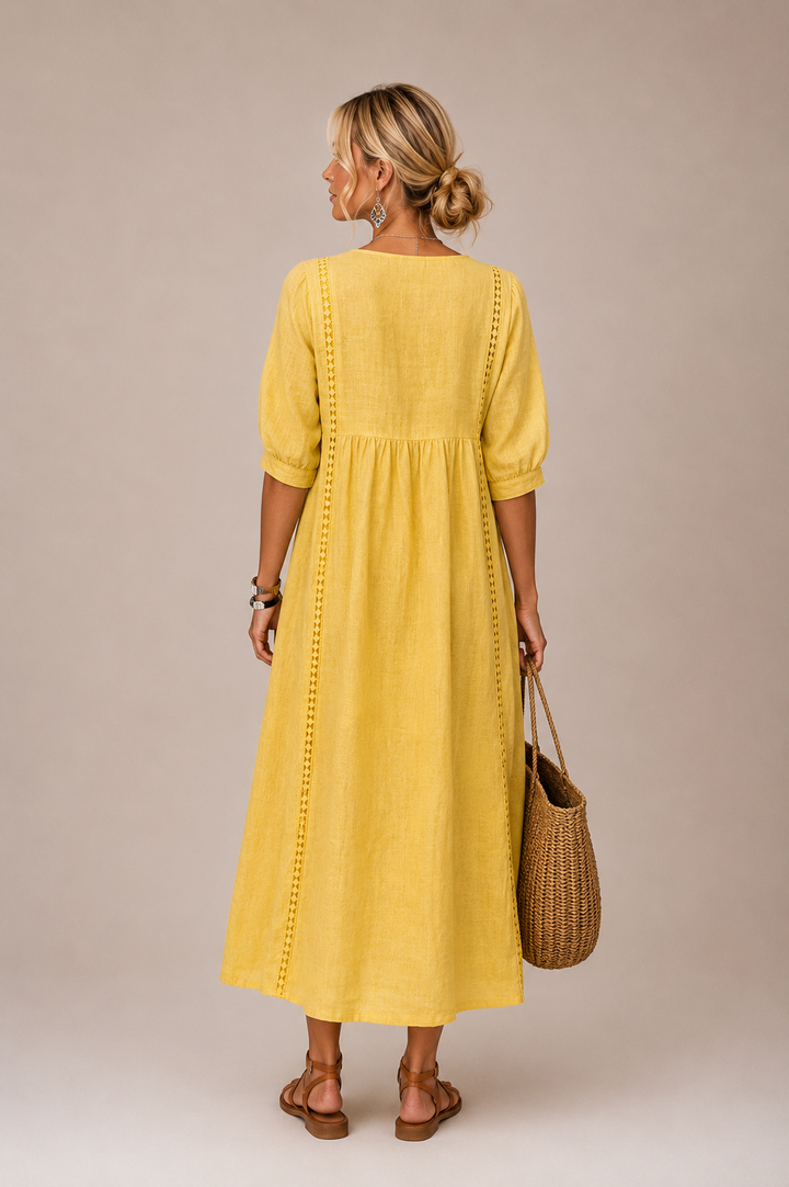 Daisy | Linen Blend Maxi Dress