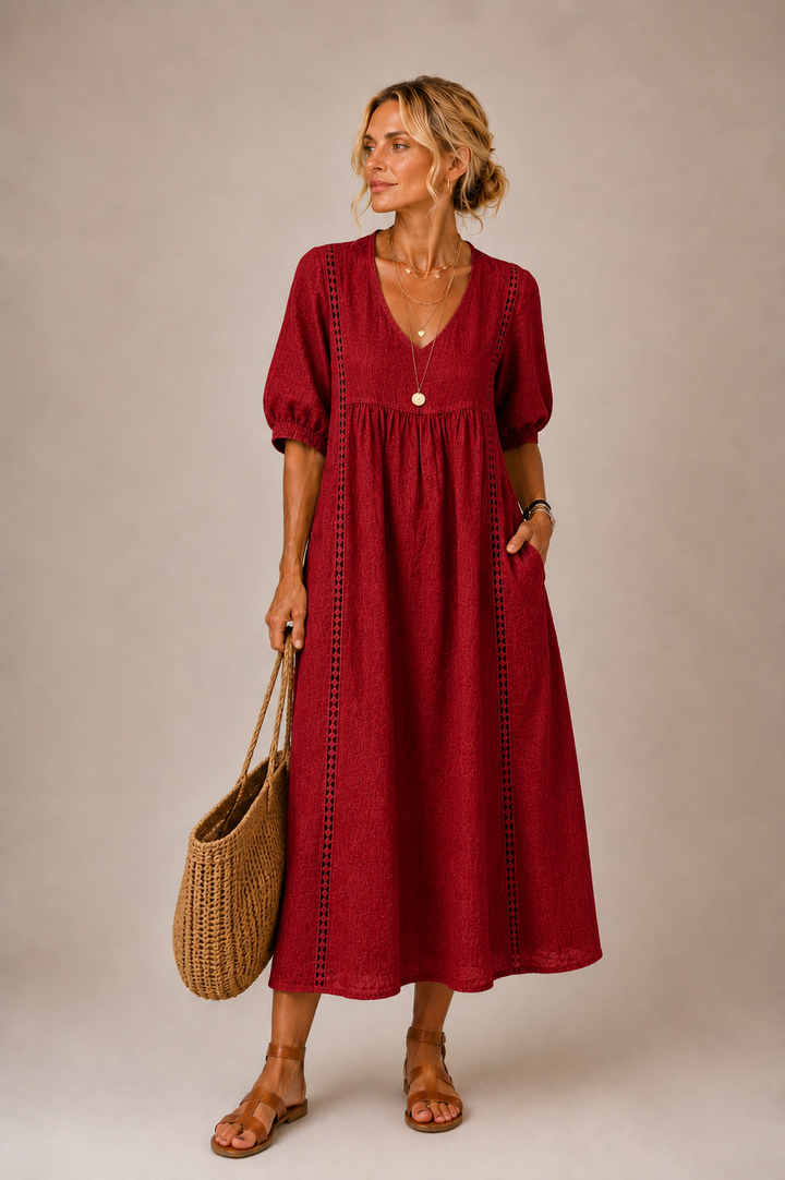 Daisy | Linen Blend Maxi Dress