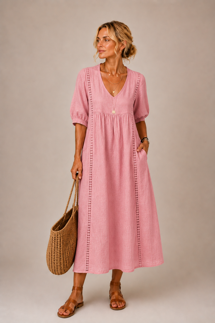 Daisy | Linen Blend Maxi Dress