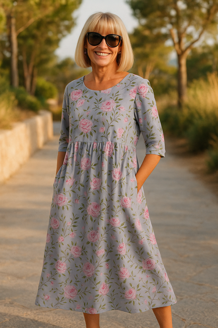 Olivia | Floral midi dress