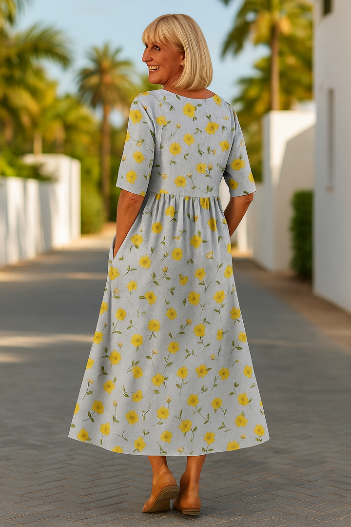 Olivia | Floral midi dress