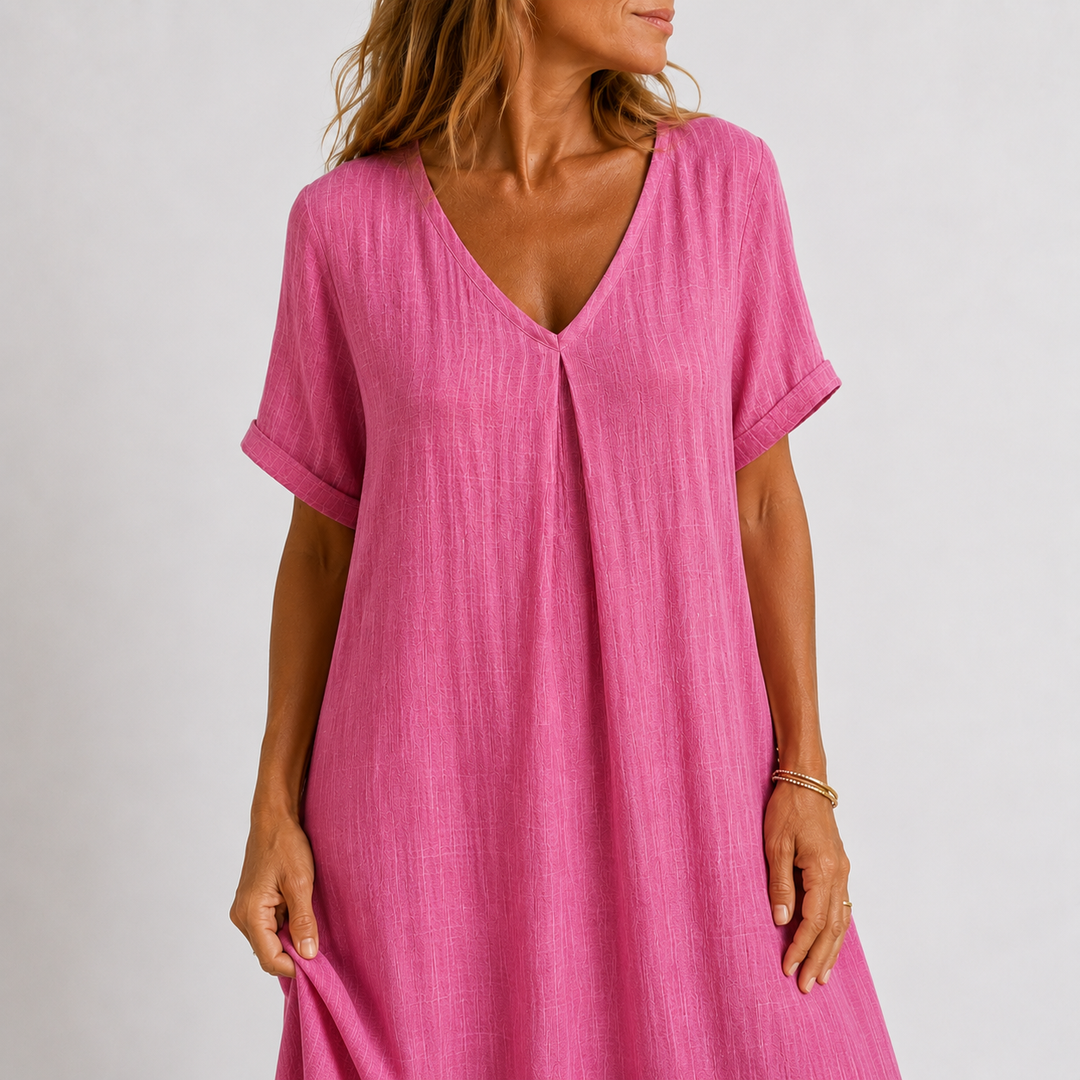 Isla | Linen Blend Maxi Dress