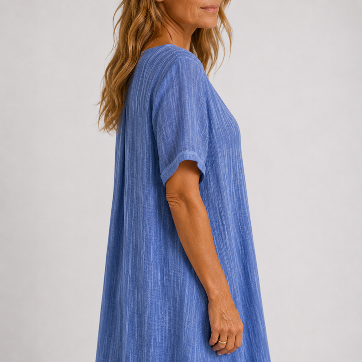 Isla | Linen Blend Maxi Dress