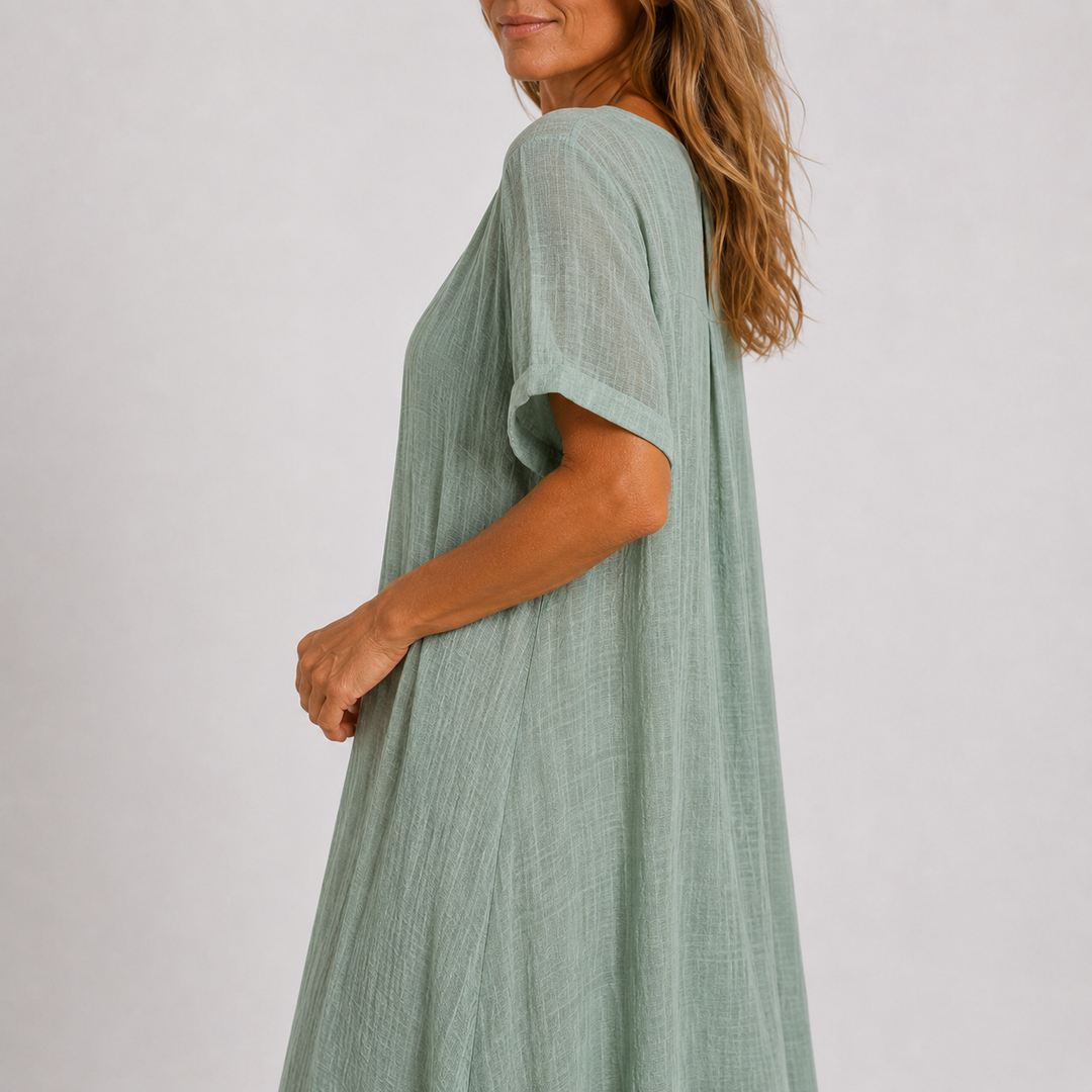 Isla | Linen Blend Maxi Dress