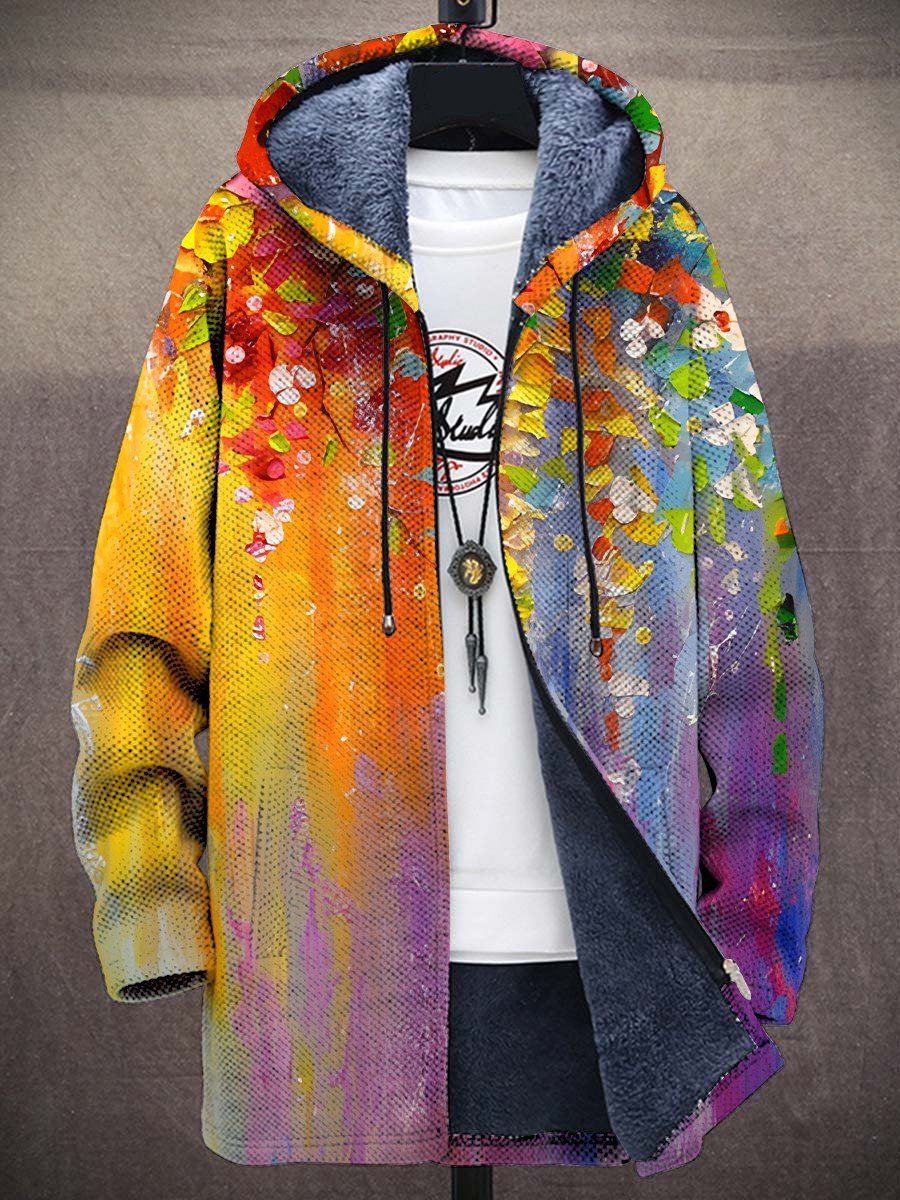 Marnie | Printed Hooded Longline Cardigan
