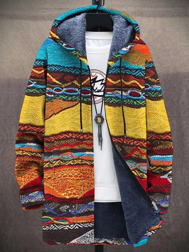 Marnie | Printed Hooded Longline Cardigan
