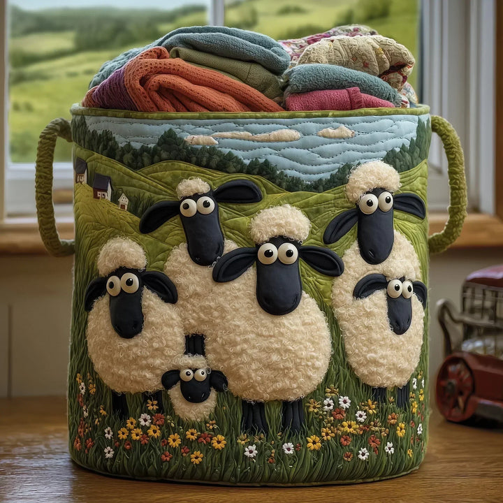 Meadow | Quilted Sheep Storage Basket