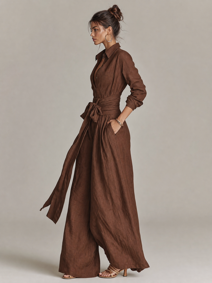 Margot | Belted Jumpsuit