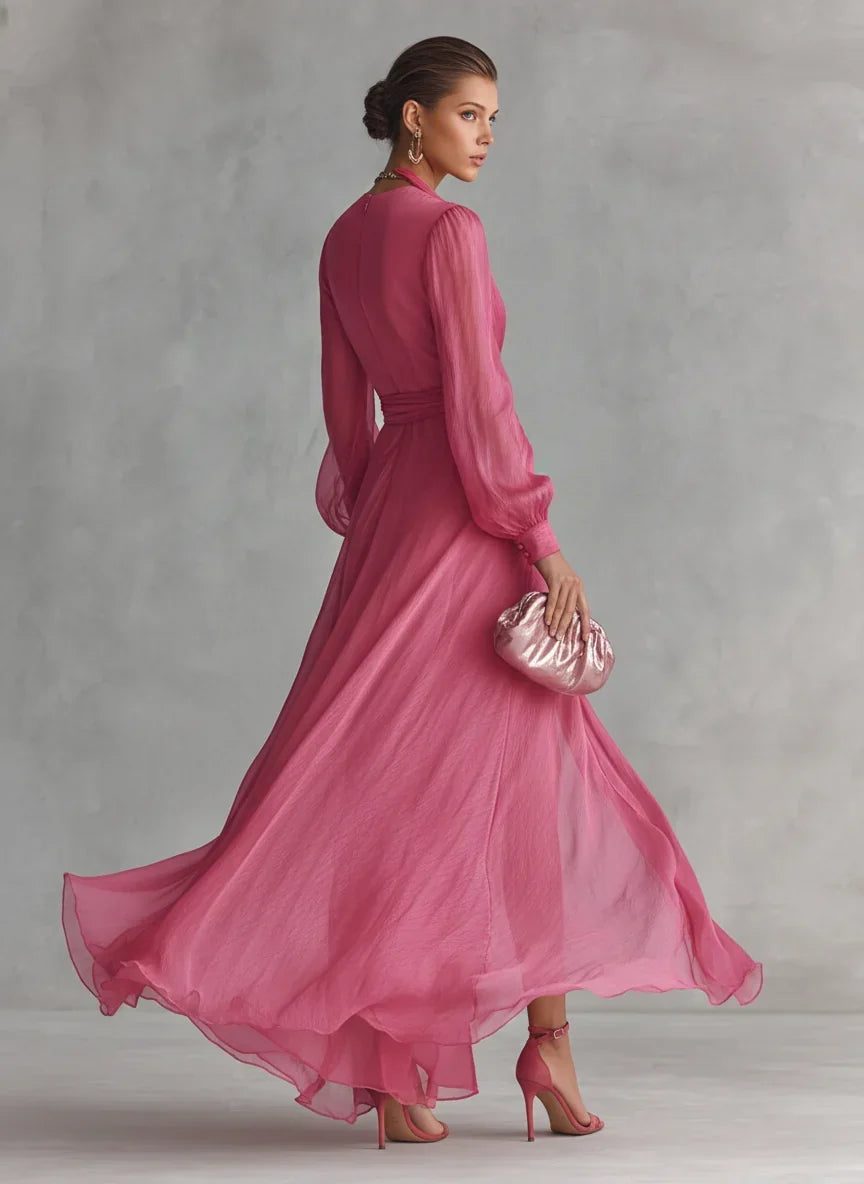 Rosalie | Elegant Wrap Maxi Dress