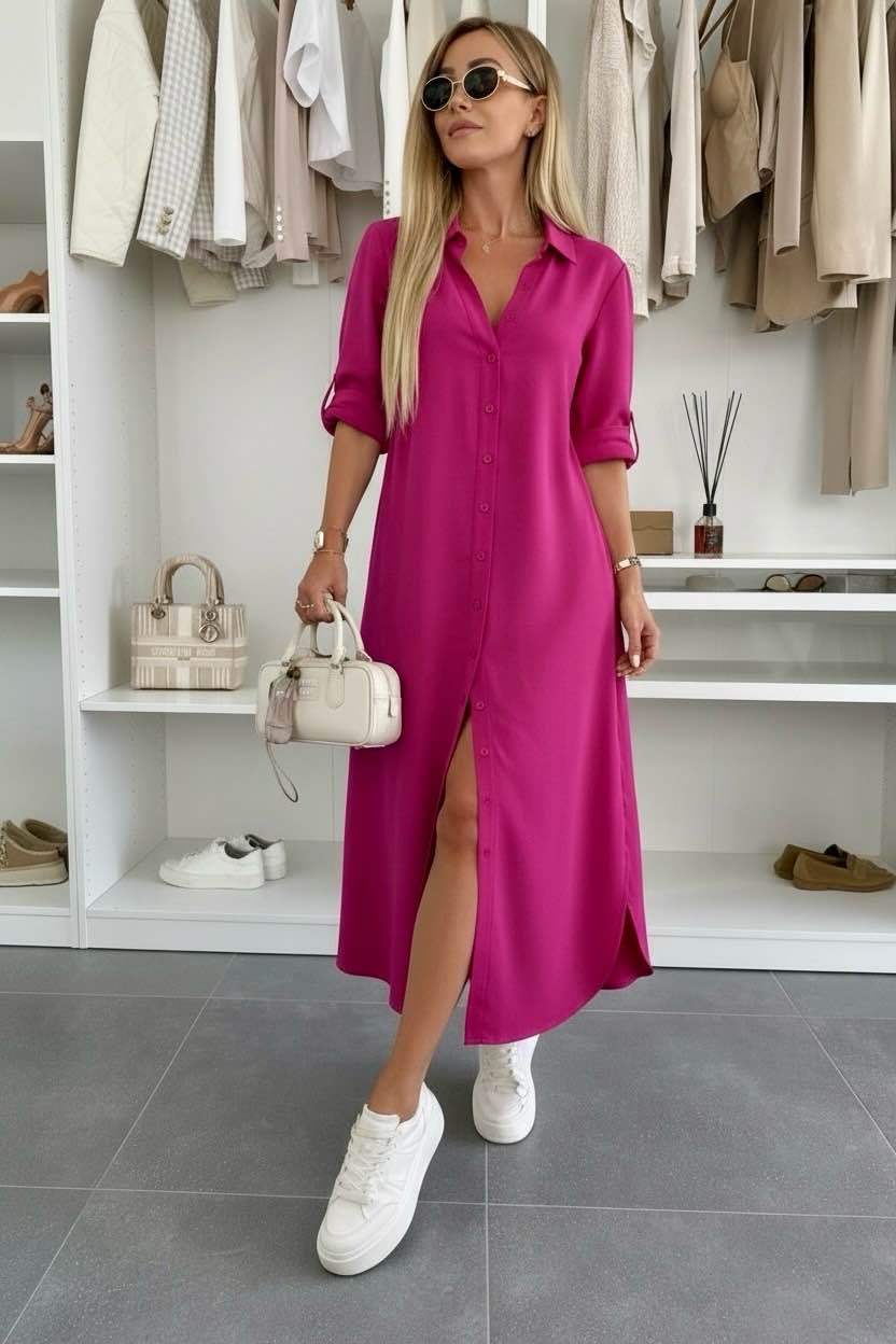 Oversized Shirt Dress
