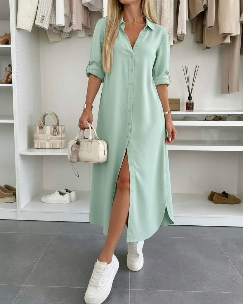 Oversized Shirt Dress