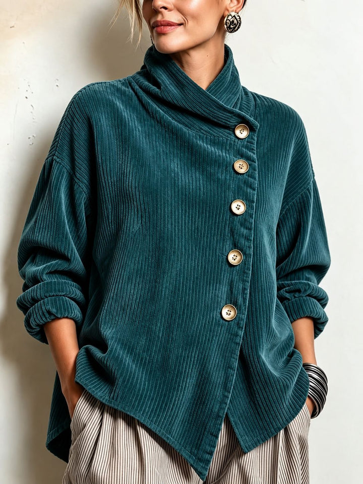Capucine | Vintage Corduroy Button Jumper