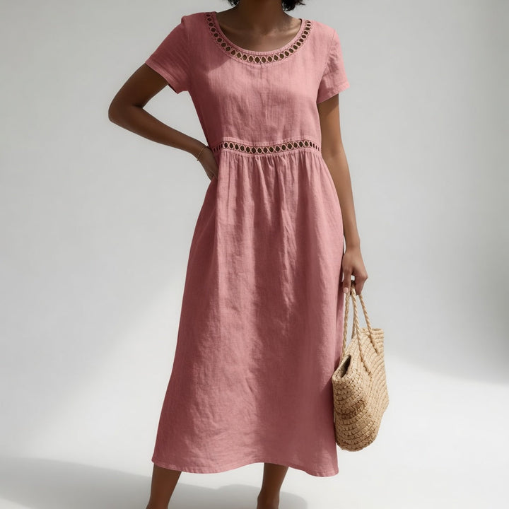 Evelyn | Broderie Midi Dress