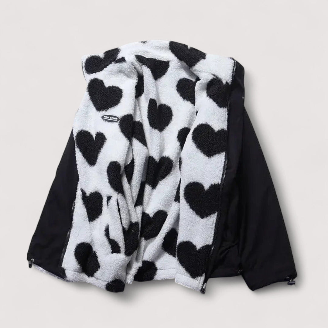 Hallie | Reversible Heart Jacket