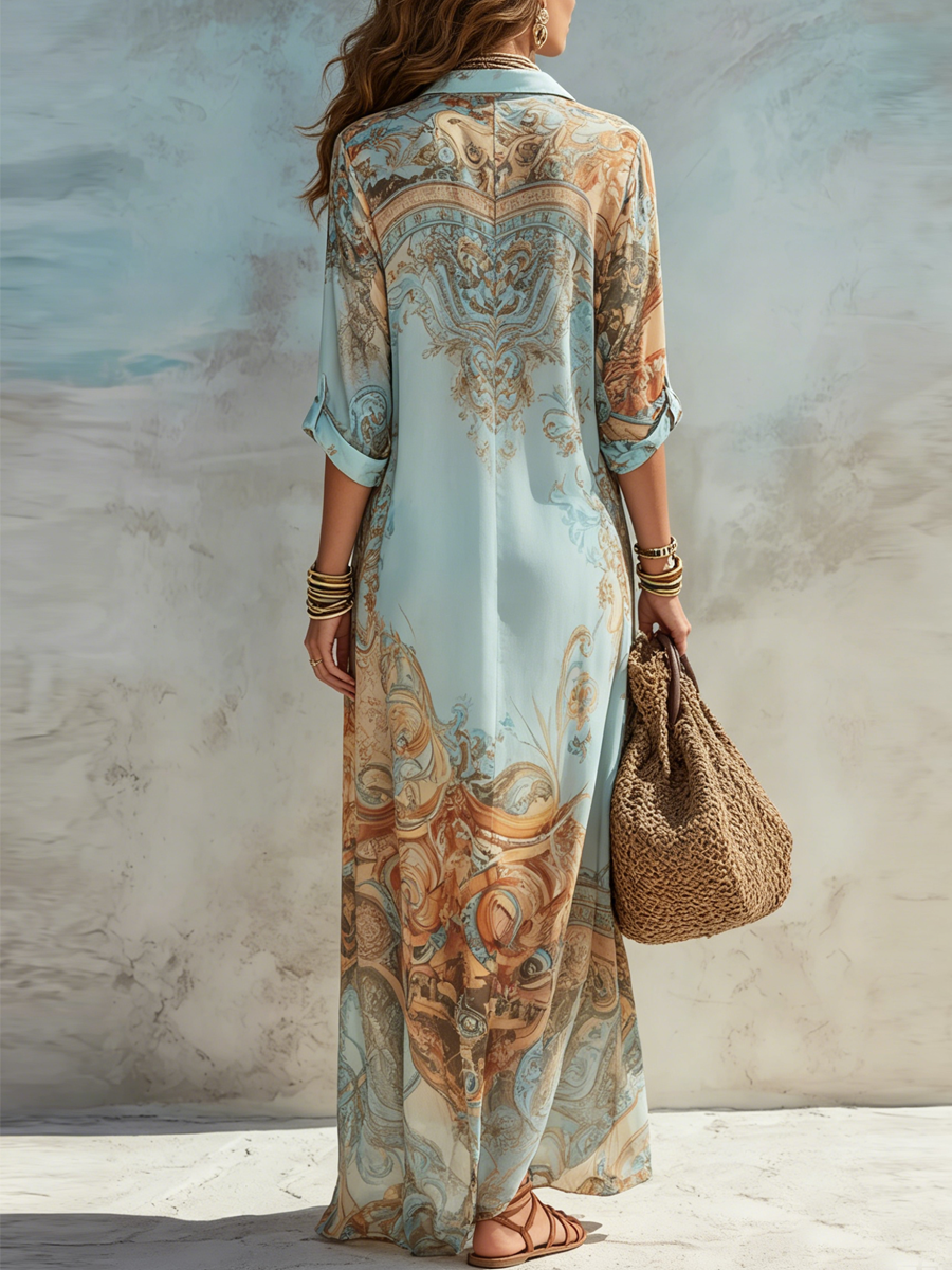 Lorna Mediterranean Shirt Dress
