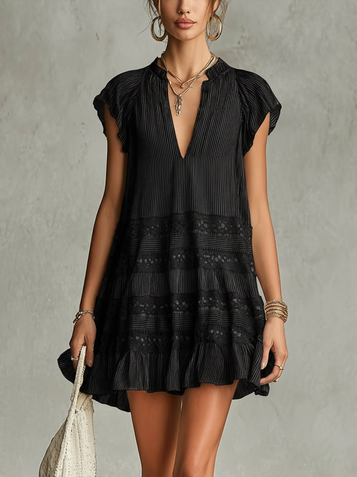 Florence | Striped Chiffon Mini Dress