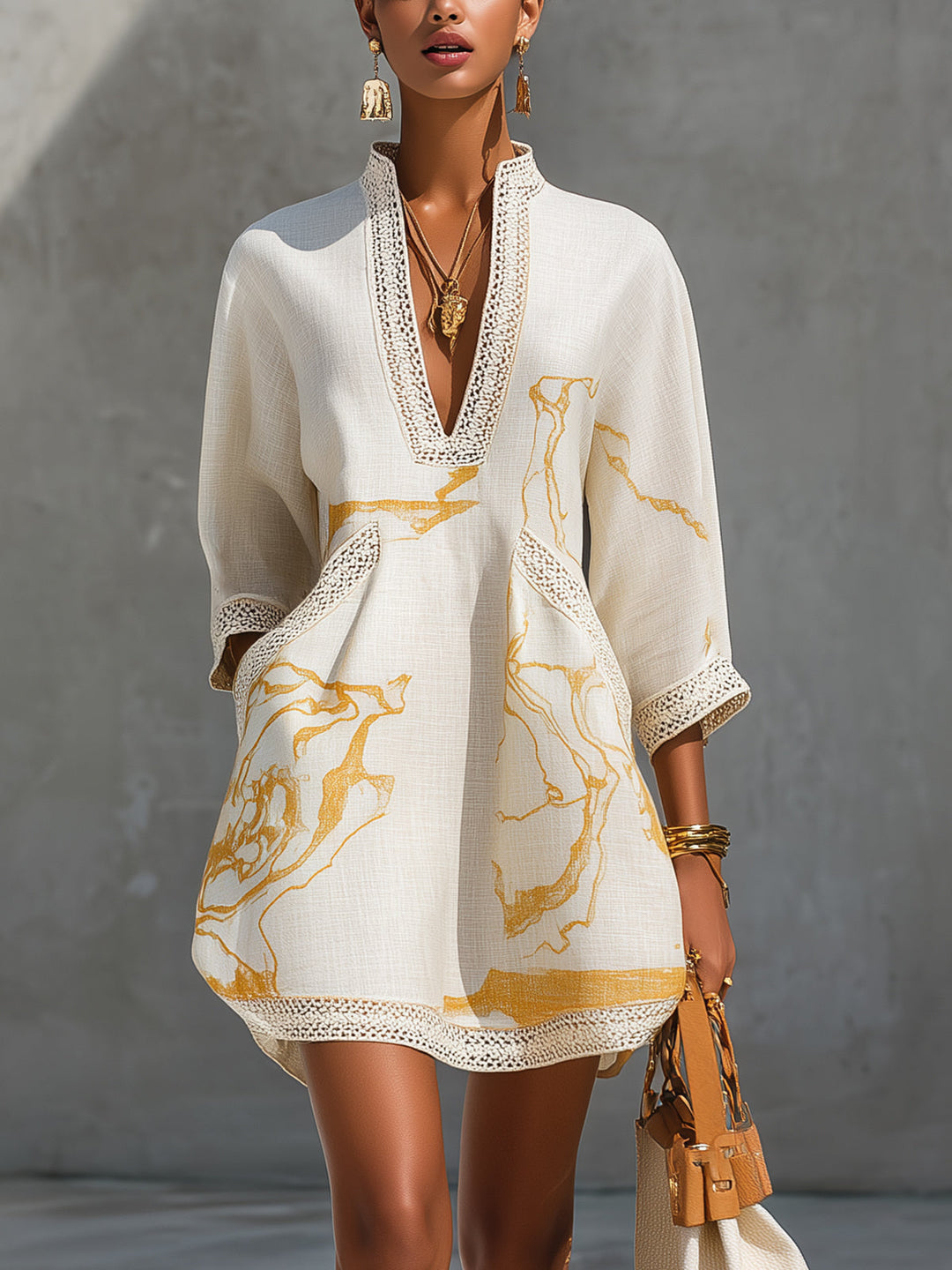 Léonie | Crochet Detail Dress