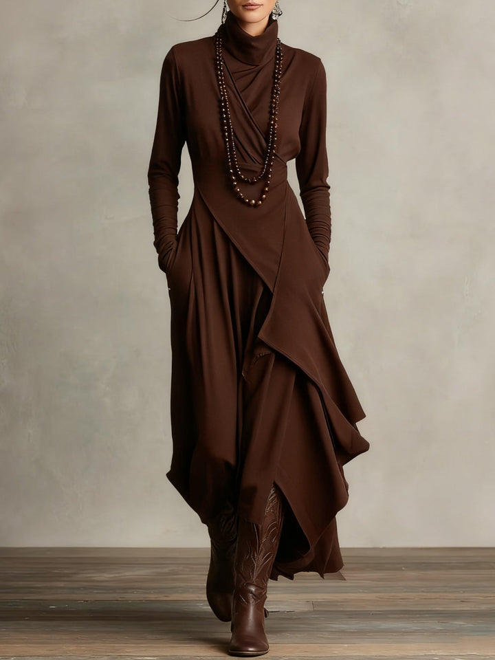 Genevieve | Elegant Draped Maxi Dress
