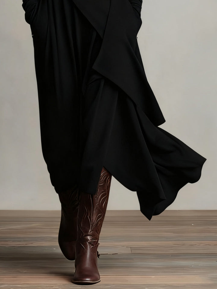 Genevieve | Elegant Draped Maxi Dress