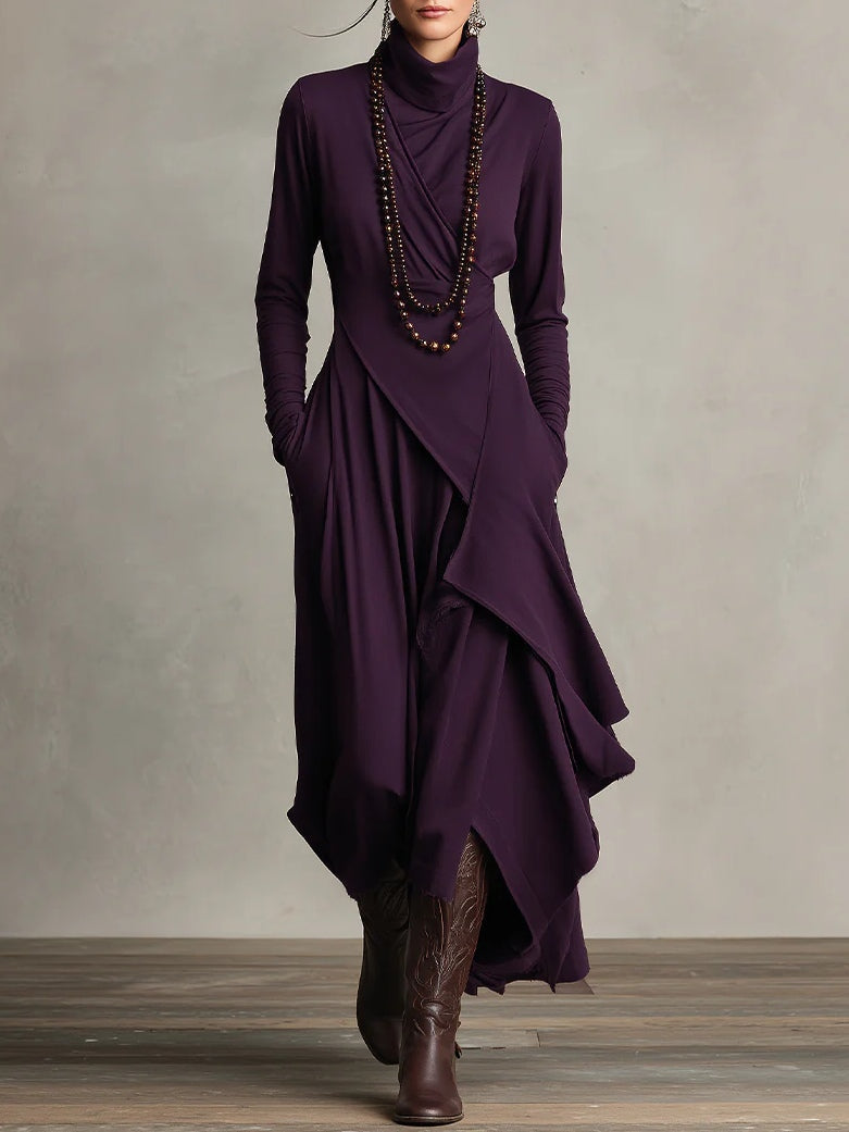 Genevieve | Elegant Draped Maxi Dress