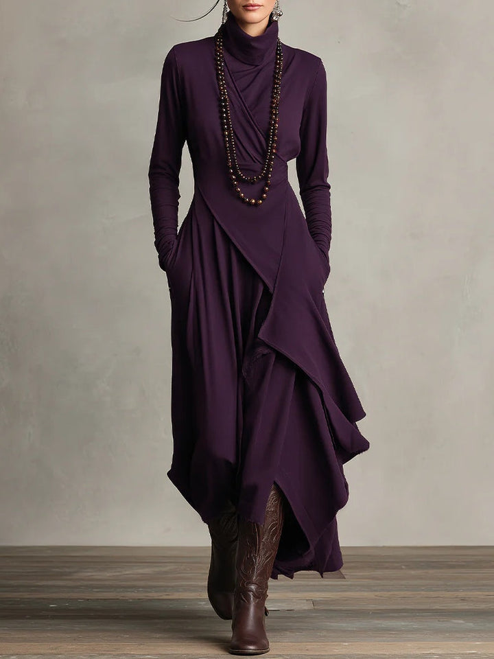 Genevieve | Elegant Draped Maxi Dress