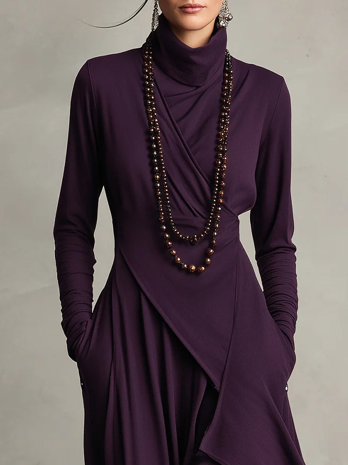 Genevieve | Elegant Draped Maxi Dress