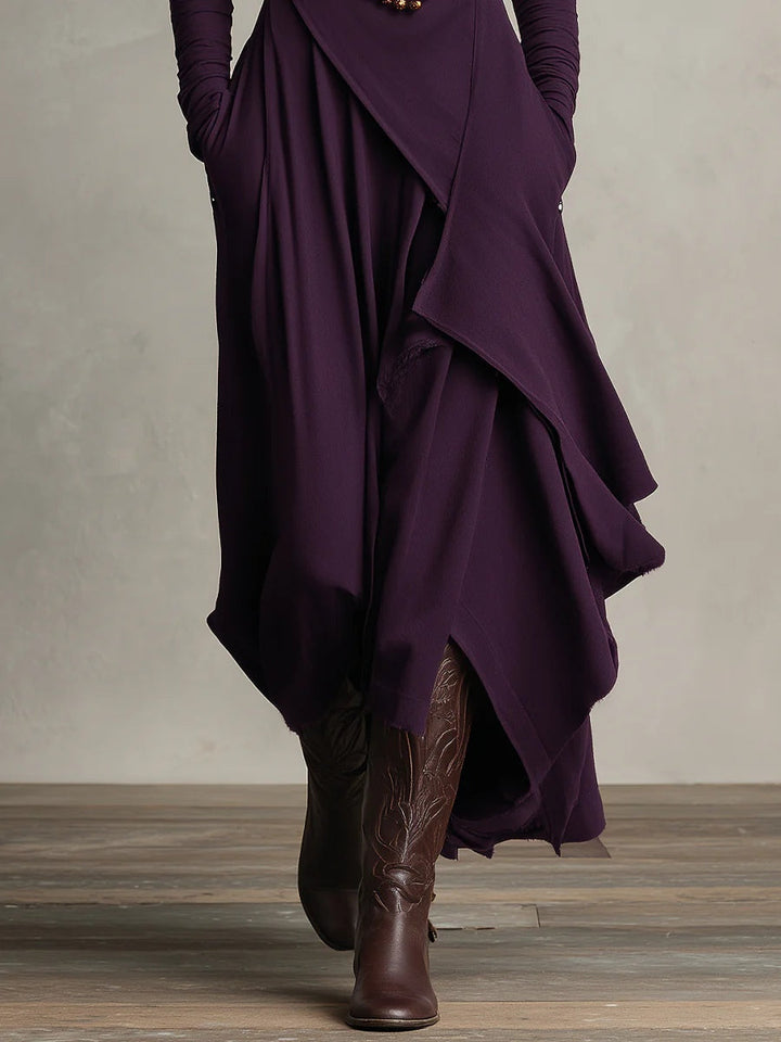 Genevieve | Elegant Draped Maxi Dress